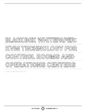 KVM Technology For Control Rooms and Operations Centers